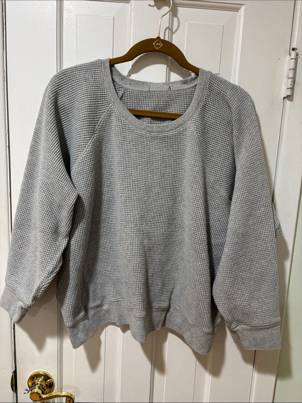 J Crew waffle knit sweater shirt